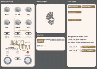Warped Vinyl MKII Editor